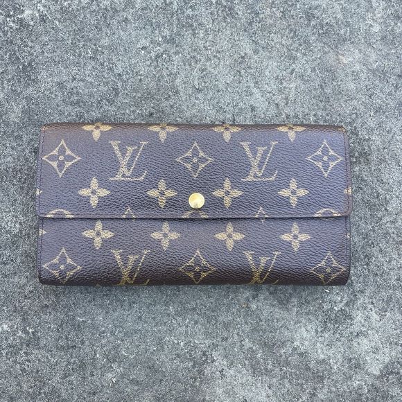 Authentic Louis Vuitton Monogram Portefeuille Sarah long Wallet - Picture 1 of 15